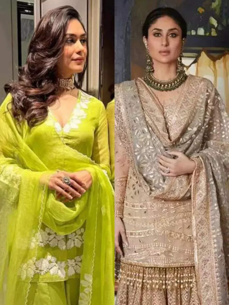 Mrunal's lemon sharara to Kareena's gold sharara: Best celebrity-inspired shararas for Eid-ul-Fitr 2024