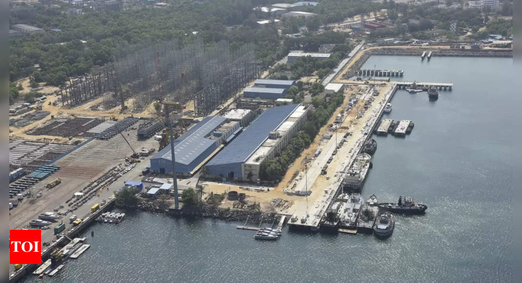 New pier and other infrastructure inaugurated at strategic Karwar naval base | India News – Times of India