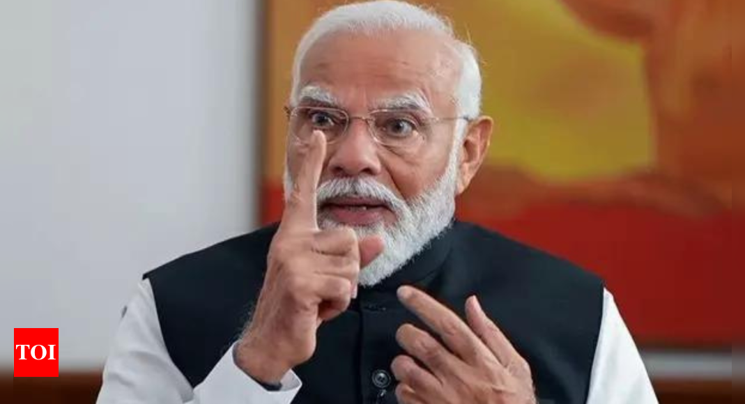 ‘Paap ka dar’: PM Modi defends ED actions, says honest need not fear | India News – Times of India