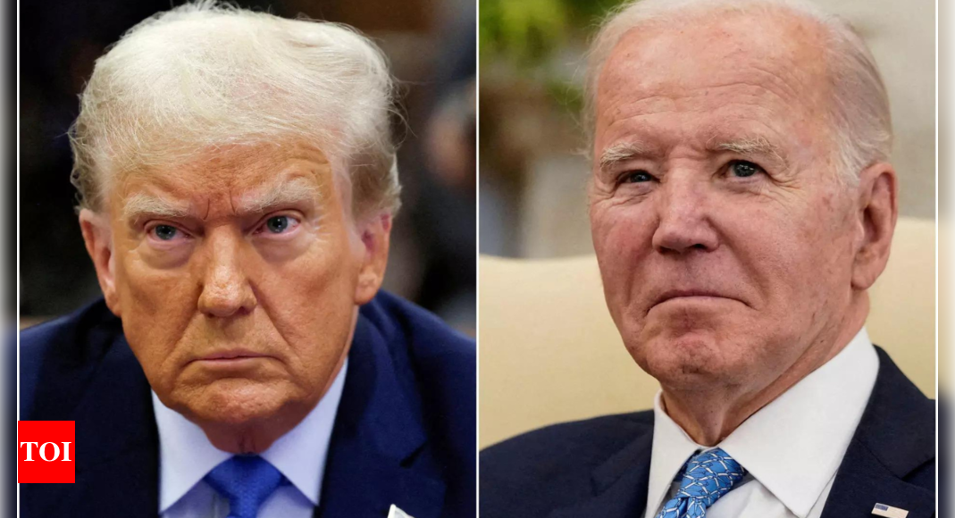 Race to White House: Biden catches up with Trump in latest betting odds – Times of India