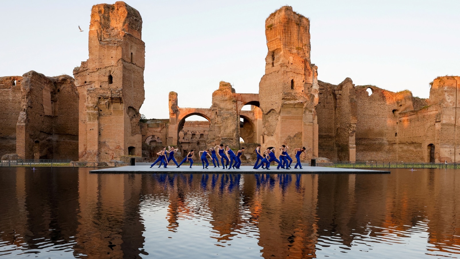 Rome attracts tourists as ancient baths of Caracalla welcomes water again after 1,000 years