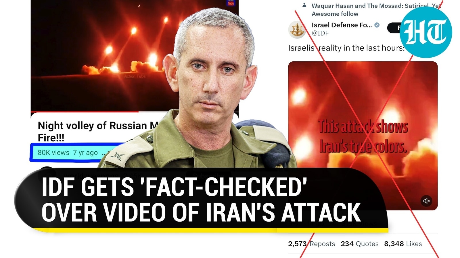 Russian GRAD MLRS Seen In IDF’s Video Compilation Of Iran’s Missile Barrage On Israel | Watch