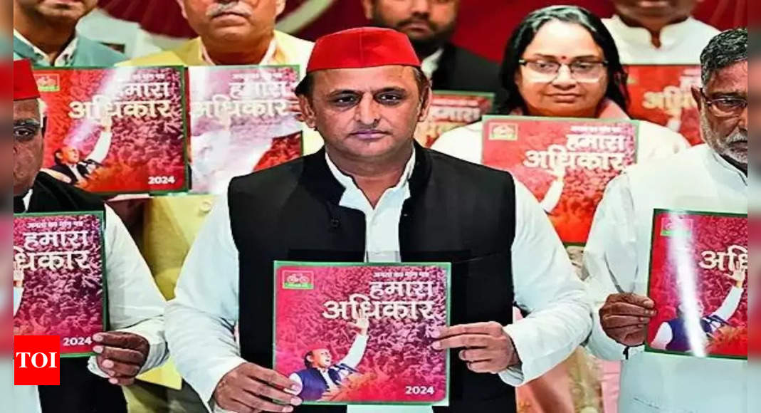 Samajwadi Party amplifies ‘PDA’ pitch with caste census, MSP vows | India News – Times of India