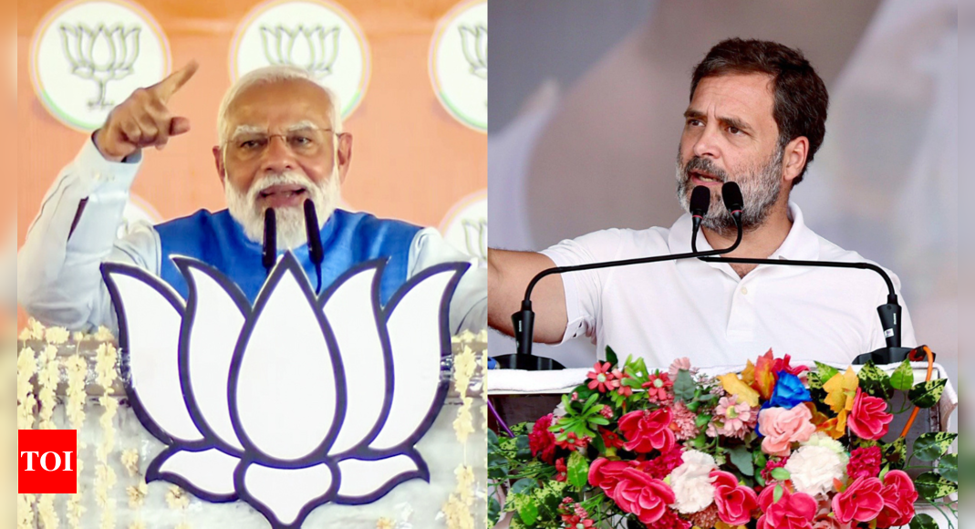 ‘Shahi jaadugar’: PM Modi taunts Rahul Gandhi over his ‘poverty’ remark | India News – Times of India
