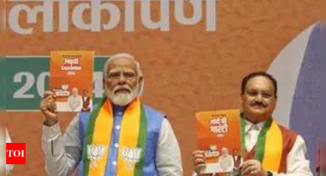 Silent on legal guarantee, but BJP vows to increase MSP from ‘time to time’ | India News – Times of India
