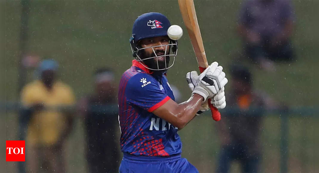 Six 6s in an over! Big-hitting Nepal finisher joins Yuvraj Singh, Kieron Pollard in elite list. Watch | Cricket News – Times of India