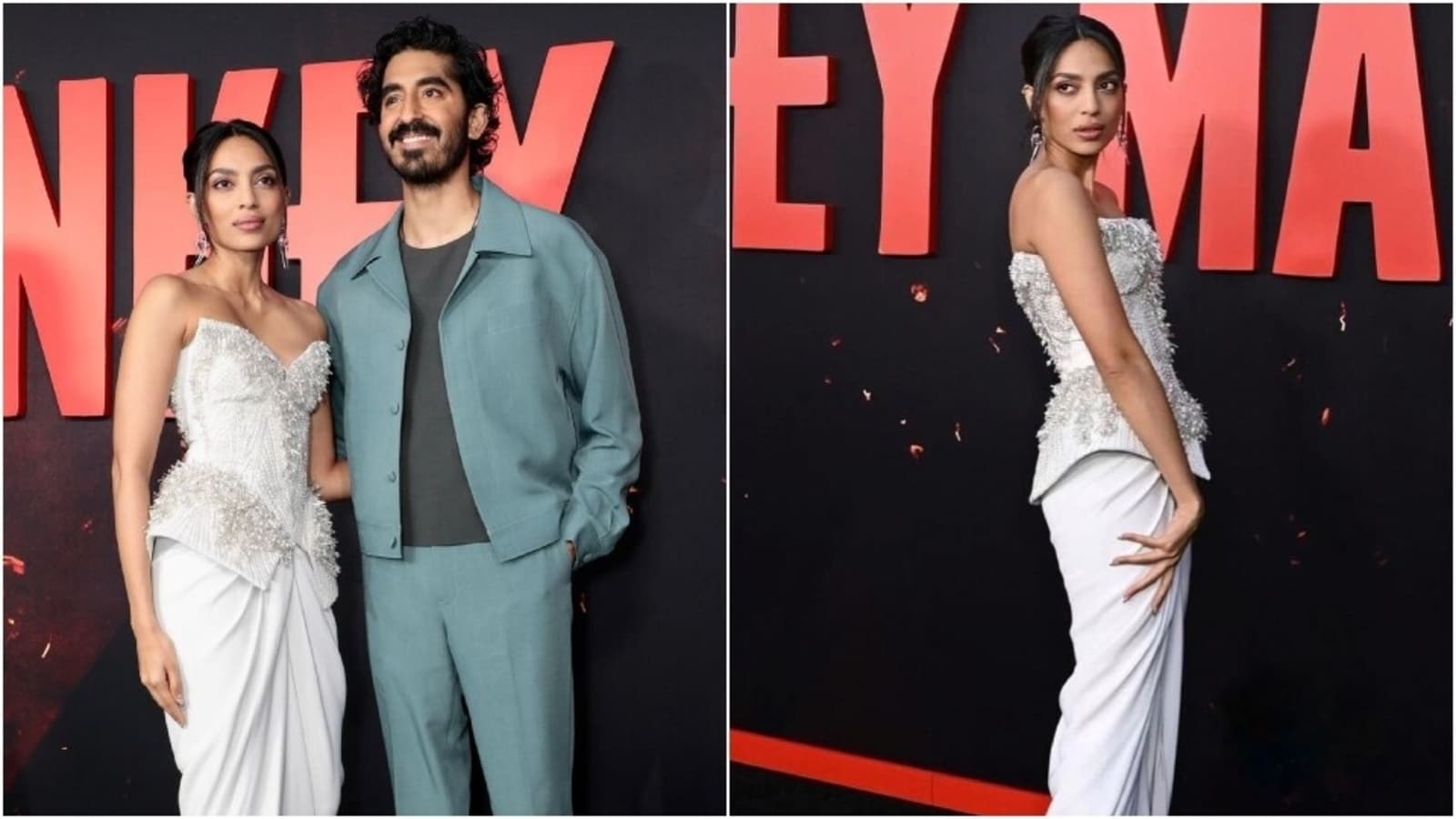 Sobhita Dhulipala with Dev Patel attends Monkey Man special screening in Los Angeles; dazzles in Gaurav Gupta couture