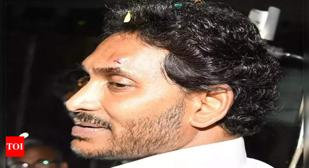 Stone hurled at Jagan Mohan Reddy ignites war of words among Andhra Pradesh parties | India News – Times of India