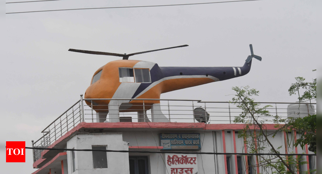 This ‘helicopter’ on roof is flavour of poll season in Bihar! | India News – Times of India