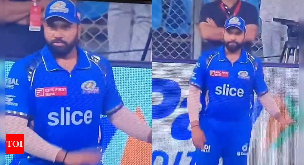 Watch: Rohit Sharma tries to calm Wankhede crowd, urges them to stop booing Hardik Pandya | Cricket News – Times of India