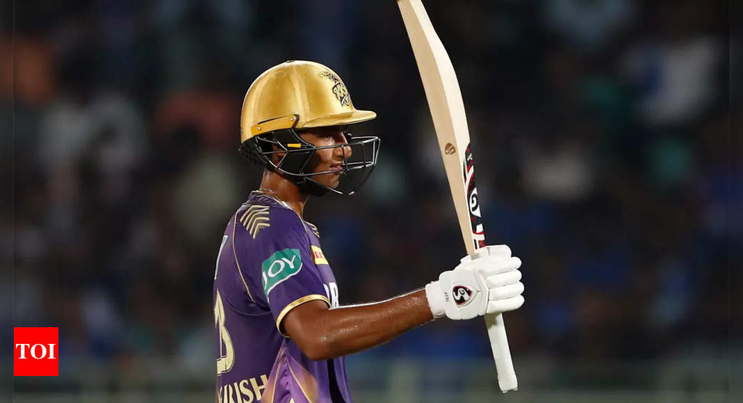 Who is Angkrish Raghuvanshi? The youngster who rocked IPL stage in debut innings | Cricket News - Times of India