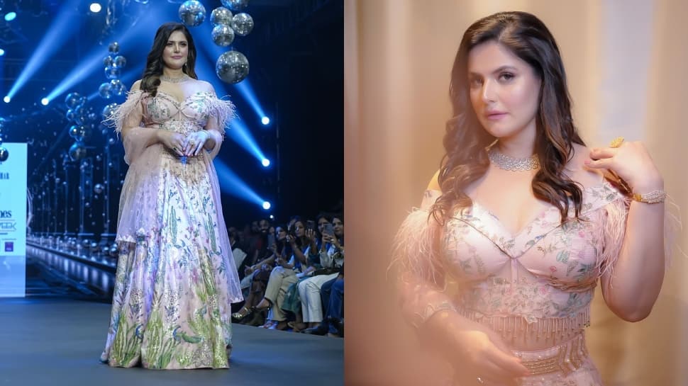 Zareen Khan Turns Showstopper And Adds Glamour To Archana Kochhars Collection At Fashion Week