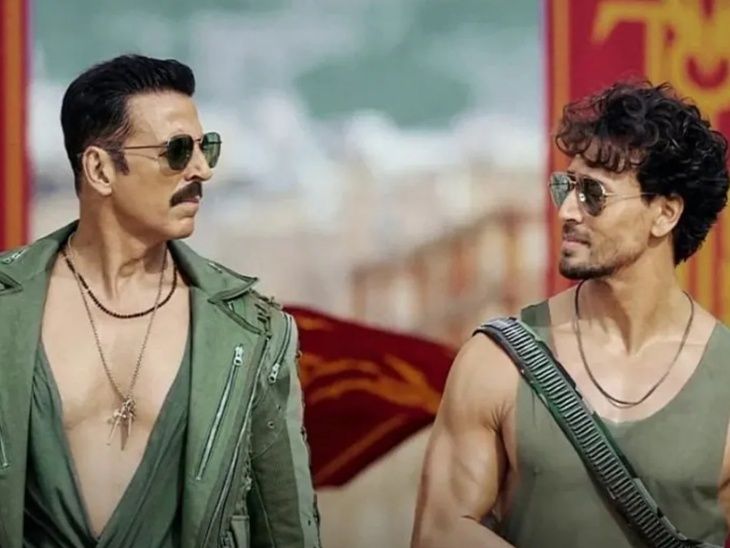 दो बड़े स्टार्स के बीच टाइगर की अलग प्रेजेंस:  BMCM में अक्षय-सुकुमारन से पीछे नहीं रहे; इनकी तीसरी 100 करोड़ वाली फिल्म हो सकती है