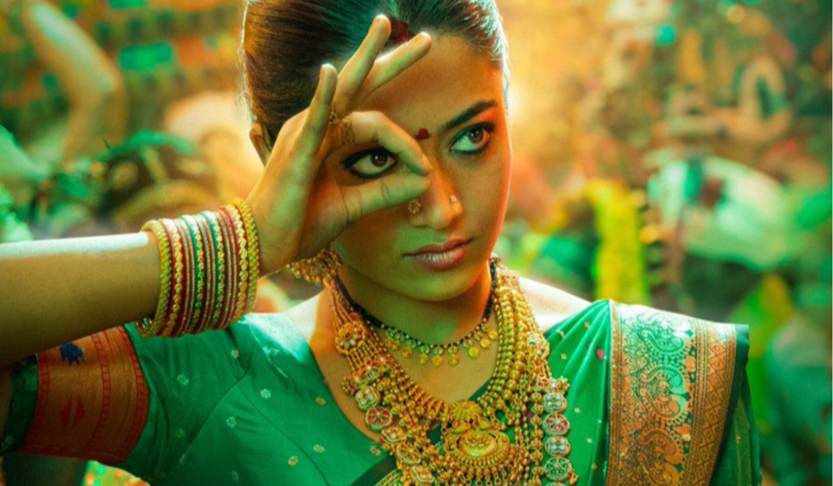 हरी साड़ी, सिंदूर लगाए दिखीं रश्मिका मंदाना, पुष्पा 2 से श्रीवल्ली पहला लुक वायरल – India TV Hindi